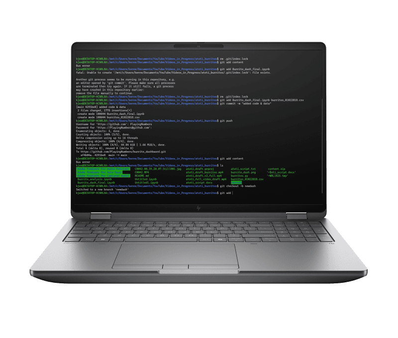 HP ZBook Fury 16 G1i | Intel Core Ultra 7 255HX | 32GB RAM DDR5 | 1TB SSD | NVIDIA RTX A2000 8GB | Windows 11 Pro | PN: 98L33ET
